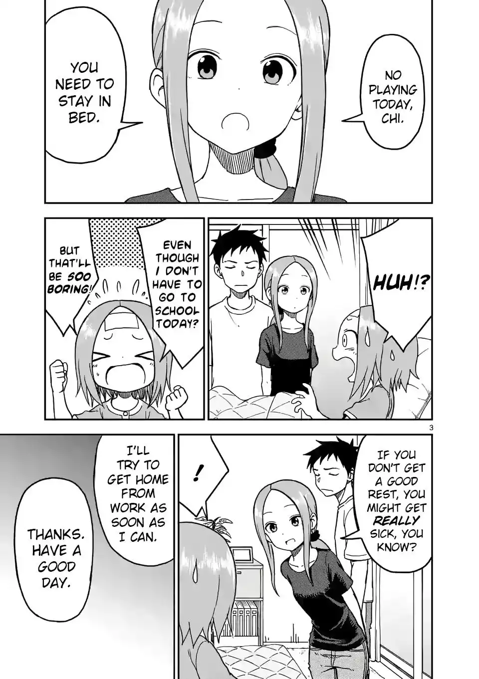 Karakai Jouzu no (Moto) Takagi-san Chapter 95 3